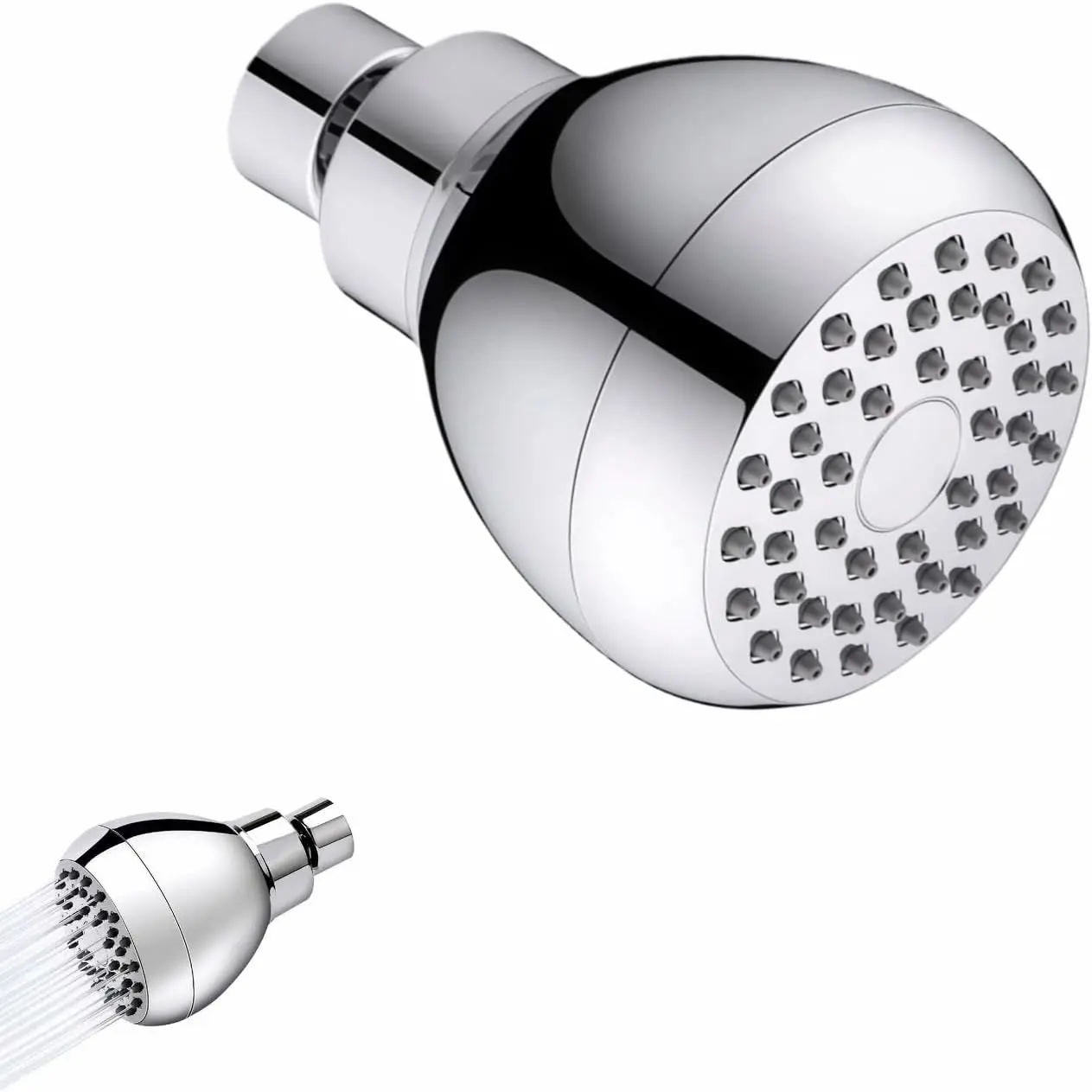 High  Shower  with 45 Self-Cleaning Nozzles, 360° Brass Ball Joint, Anti-Clogging & Leakproof,  Jet for Low Water ,  Rainfall Experience