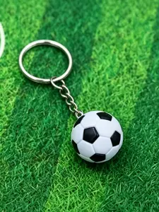 Football Keychain Souvenir Keychain Backpack Pendant Mobile Phone Accessories 3D Mini PVC Volleyball Keychain Basketball Charm Pendant Design Bag Charm Pendant,Casual, Portable