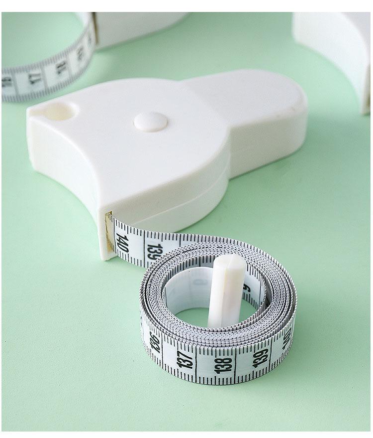 Automatic Retractable Tape Measure,Self Locking Pin & Retract Button, Precise Waist Measuring Tool