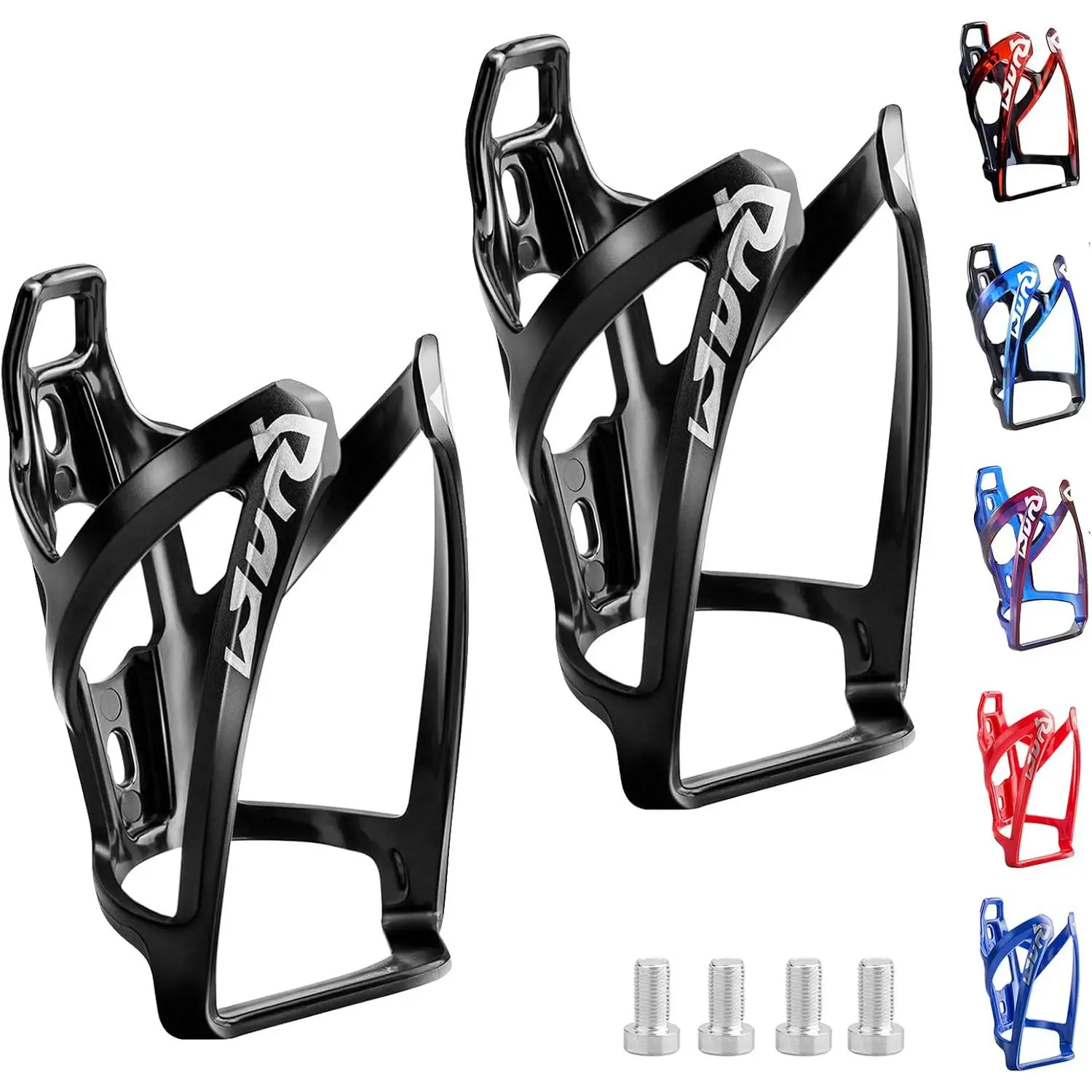 Water Bottle Cage Ultra-Light  Bottle Holder   Cup Holder Rack for , Cycling, MTB, Road/Mountain Bikes 2 Pack - Black