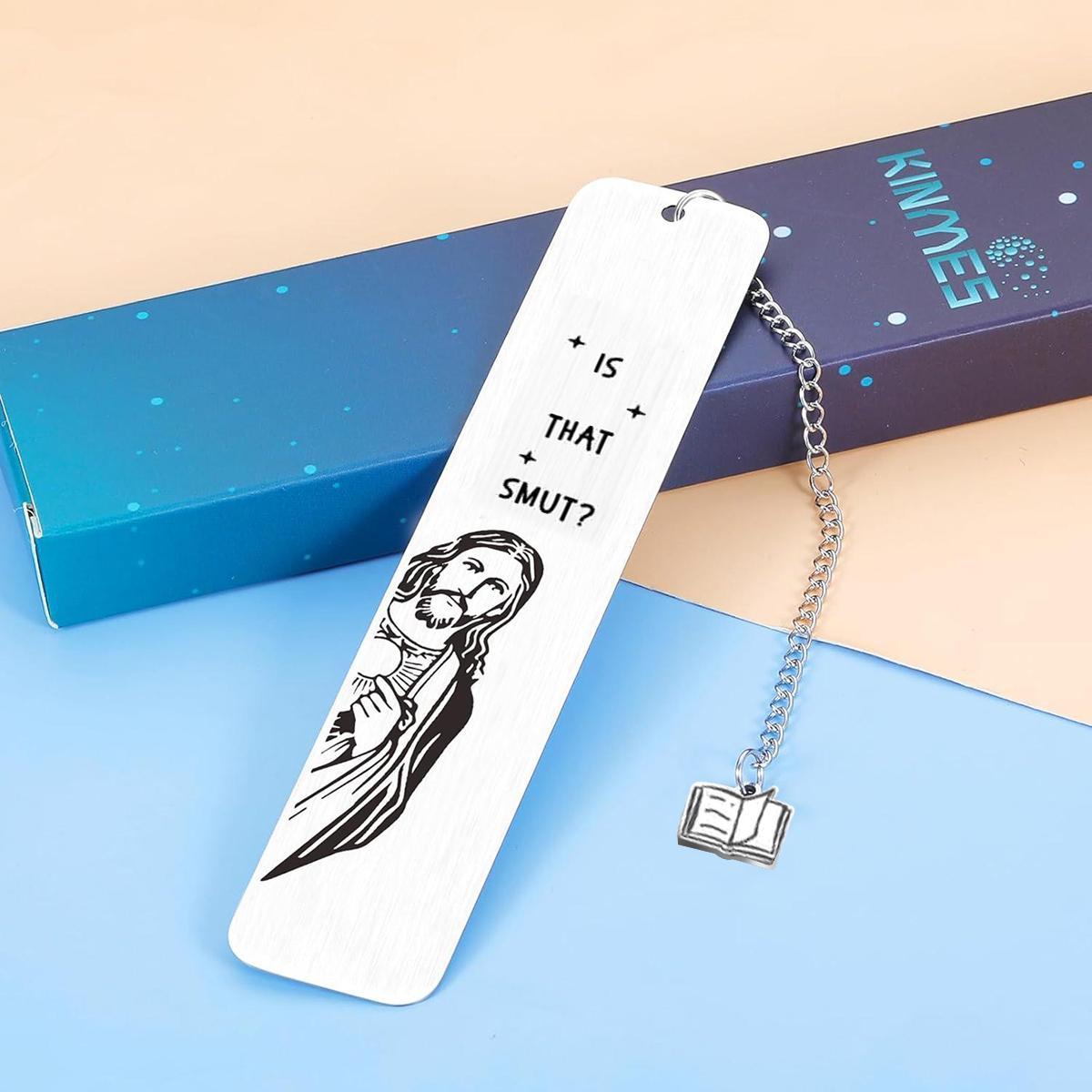 Jesus Bookmark, Stainless Steel Bookmark, Funny Bookmark for Women, Novelty Gag Bookmark Gift, Book Accessories for Bookish Nerd Book Lover Adult Women