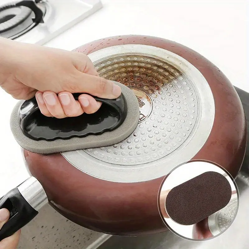 Magic Kitchen Sponge Brush Melamine Sponge Cleaning Brush Household Cleaning Tool Descaling Knife Pan Pot Cleaner Strong Decontamination Brushes Multipurpose Cleaning Tool