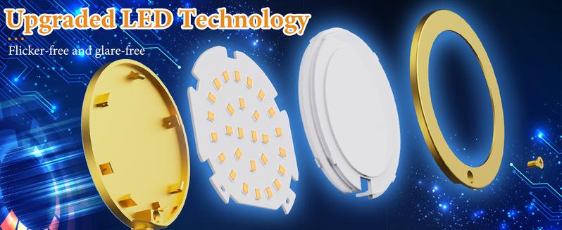 LED Arc Floor Lamp with Remote, 2250LM Dimmable Gold Floor Lamp with Timer, Adjustable Colors, Brightness & 5 Adjustable Arms, Multi-Head Tall Tree Standing Lamp for Living Room Bedroom Corner Office Modern Mood Lighting