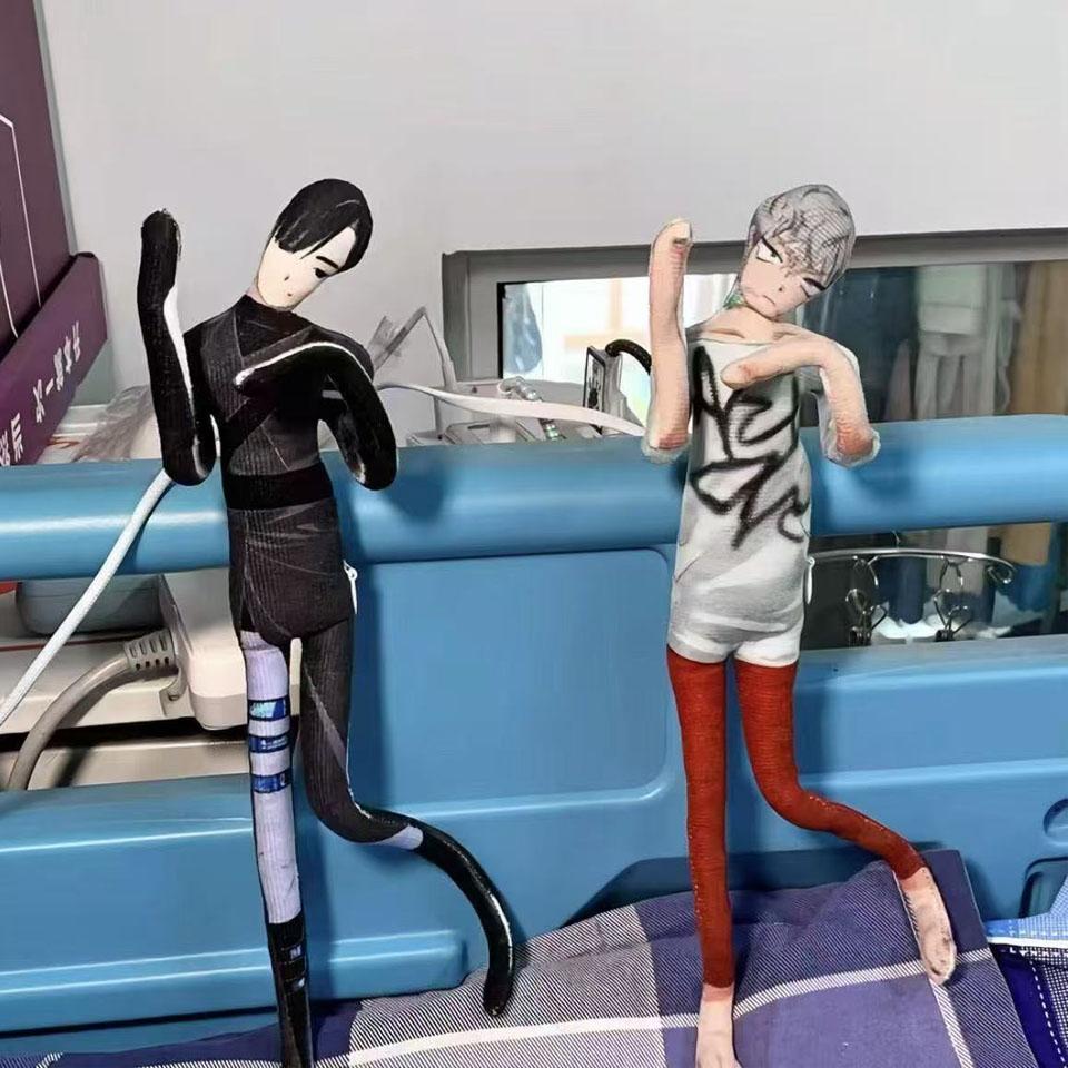 Anime Alien Stage Ivan Till Cosplay Doll Stuffed Dolls Funny Abstract Twistable Shape Room Decoration Figure Accessories