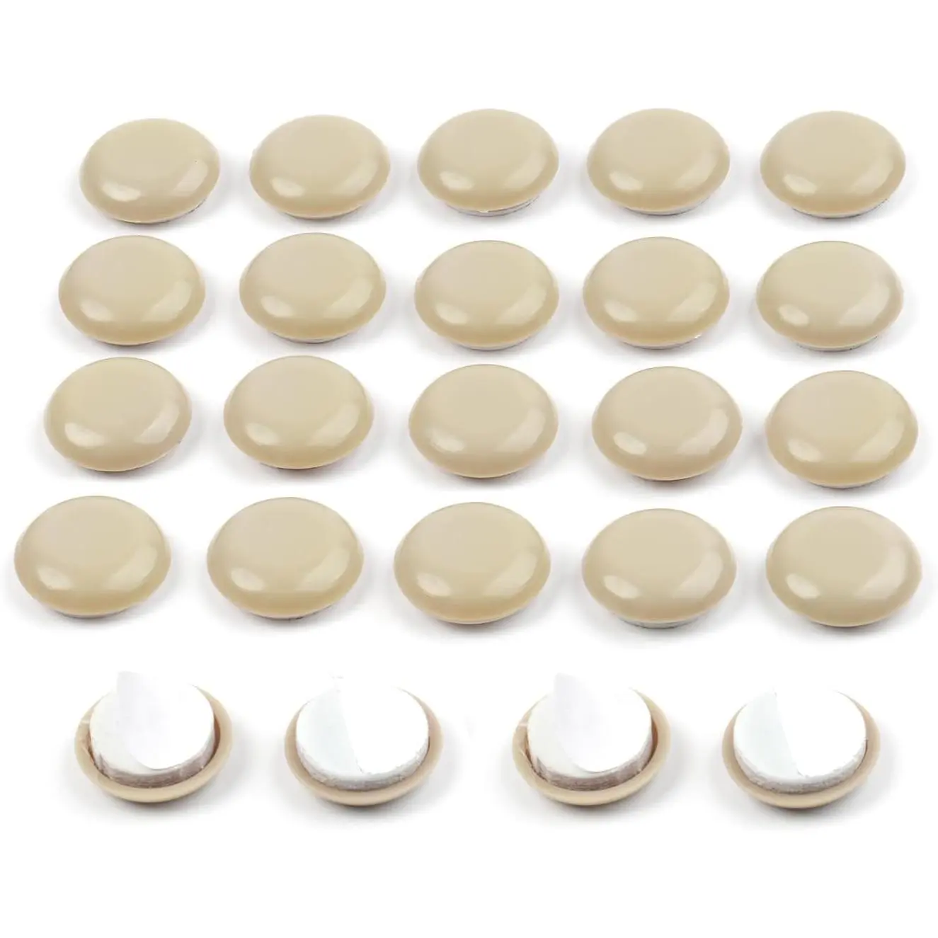 24 PCS Self-Stick Appliance Sliders for Kitchen Appliances, 1 Inch Furniture Sliders, Easy to Gliding & Space Saving, Chair Sliders for Carpet - Move Furniture Smoothly, Keep Floors Flawless!