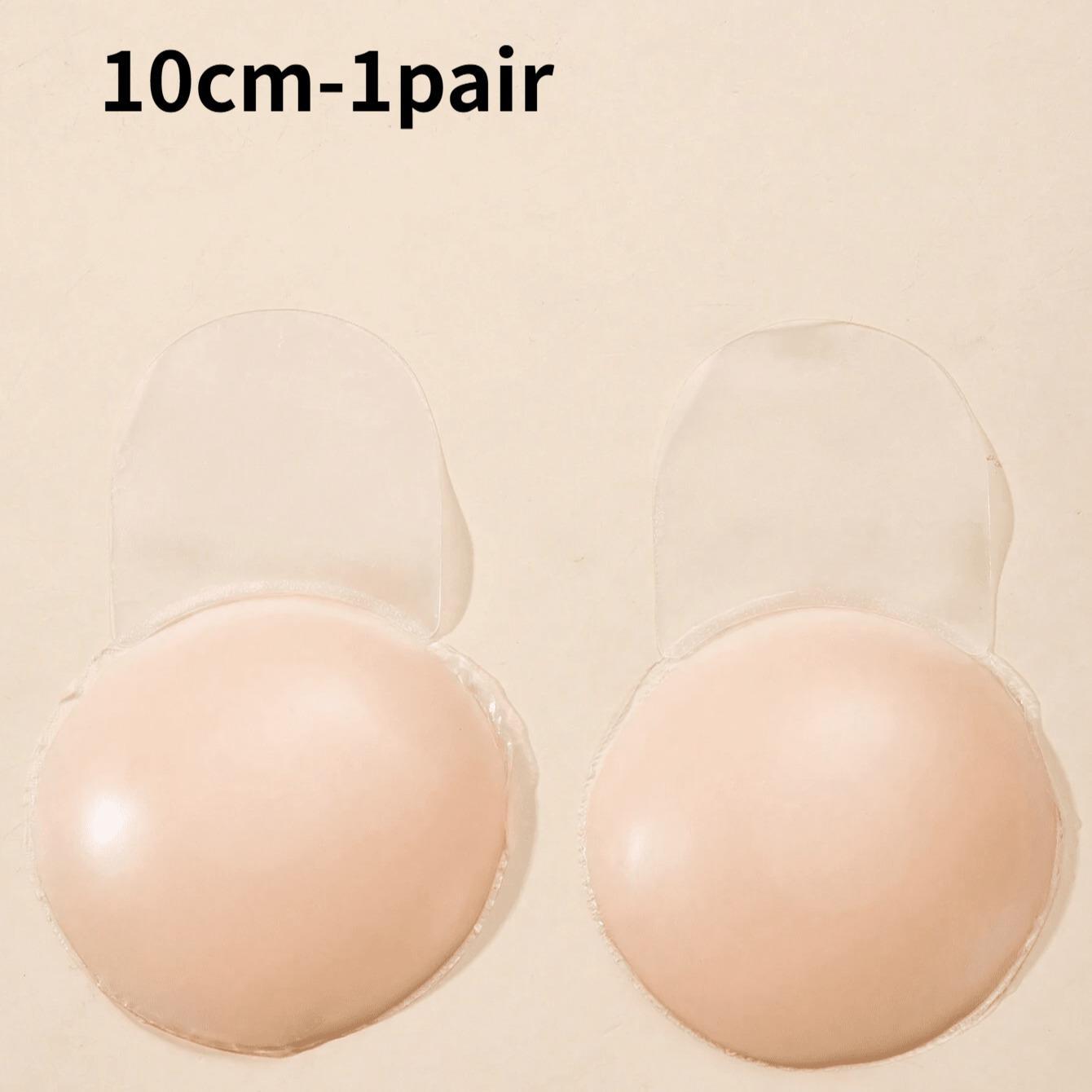 2pcs Reusable Silicone Breast Pads for Women Strapless Invisible Wedding Underwear Silicone Bra Insert Adjustable Push-Up for Summer Anti-Visible Nipple Covers Heat-Resistant Enhances Lift