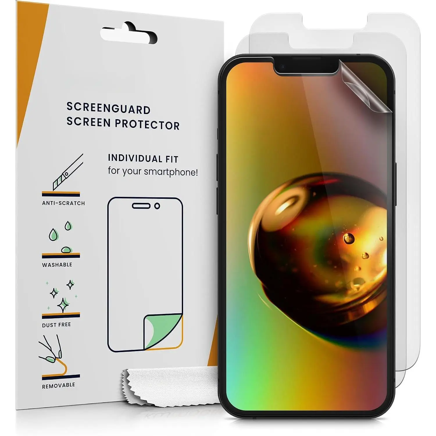 Set of 3 Screen Protectors Compatible with   13 /  14 - Anti-Glare Anti-Fingerprint Display Films - Matte