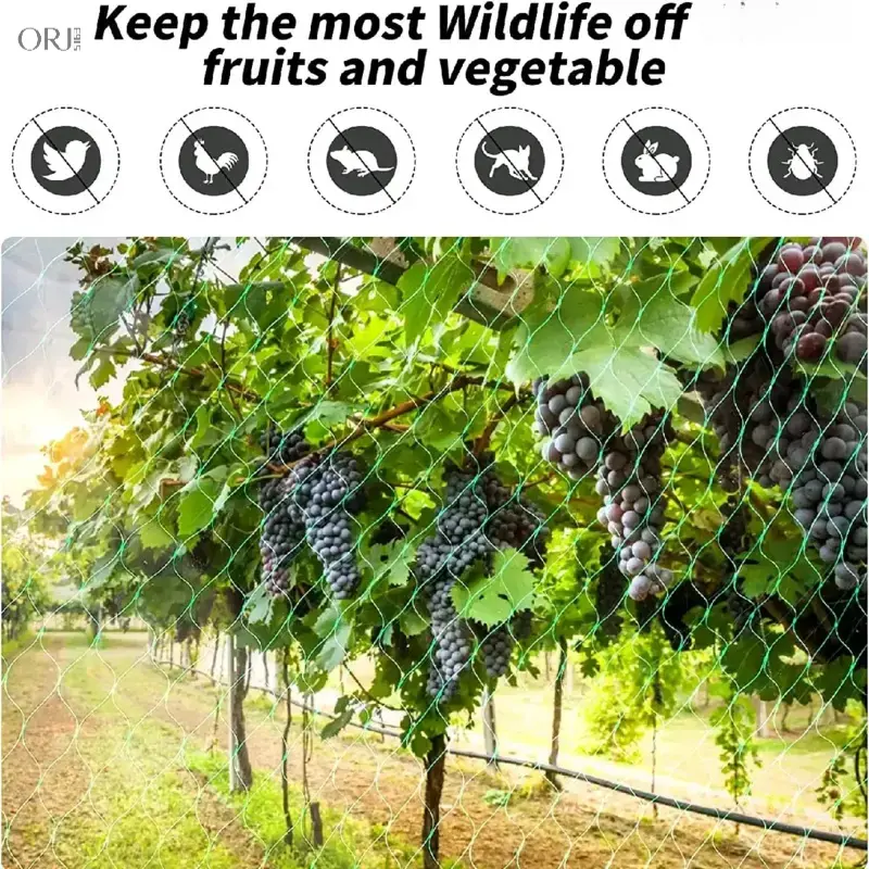 Green Polyethylene Bird Net - Extruded Flexible and Easy to Install Bird-Control Mesh for Garden, Vineyards Long-Term Plant Protection,bag,accessory,,crossbody,,Gradient,Color,Detachable,Plush,Tail,cool,gift,,car,,stuffed,animal,,soft,,whit,elastic,waist,