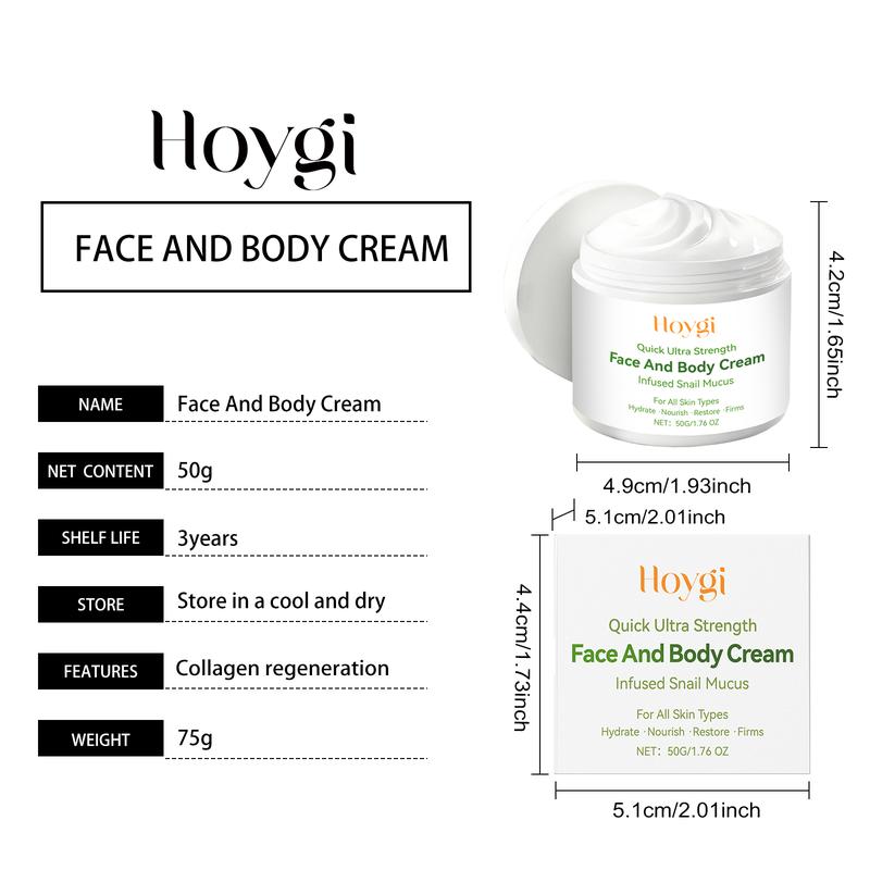 Hoygi Moisturizing Face Body Cream Gentle Skin Moisturizing, Hydrating, Firming And Smoothing Skin Care Face Body Cream Moisturizer Repair