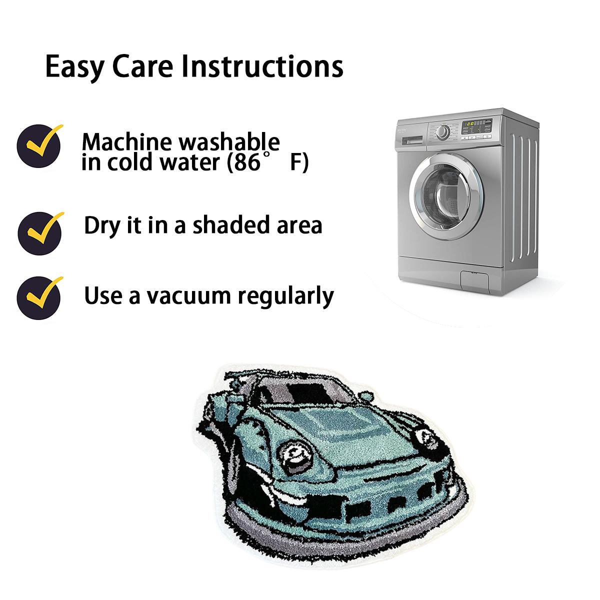 Cartoon Car Shaped Floor Mat, 1 Count Entrance Non-slip Tufting Rug, Fluffy Rug, Shaggy Rug, Decorative Area Rug for Home Living Room Bedroom, Halloween Decor, Durable Area Rugs