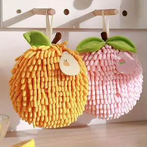 Snowflake Velvet Polka Dot Kitchen Towel, Thickened Super Absorbent Hanging Hand Towel for Dishwashing & Daily Cleaning