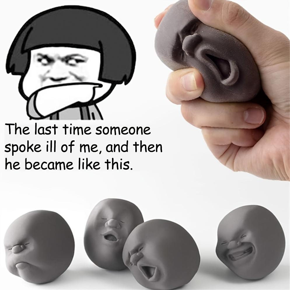 Interesting and quirky expression mood balls, realistic and exaggerated surprises, can be freely squeezed and stretched, slow-rebound texture toy, suitable as a fun gift, ideal for children, office parties, Easter, Halloween, and Christmas