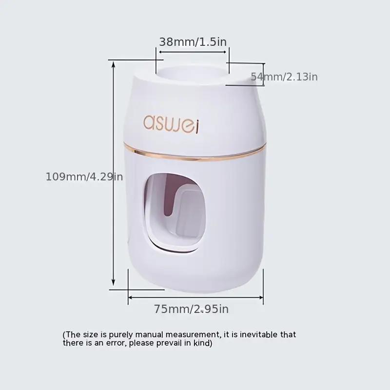 Automatic Toothpaste Dispenser Wall Mount, No Drilling Required, Bathroom Organizer Rack, Home Use Toothpaste Holder, Toothbrush