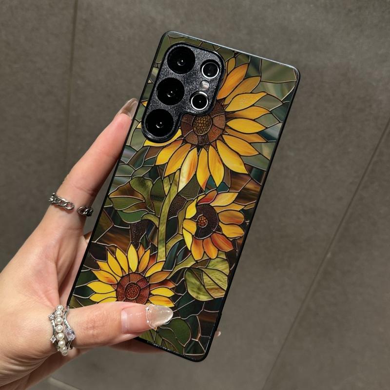 Compatible with iPhone 16 Pro Max/15/14/13/12 Pro/S25/S24/S23/A52/Zfold34/5/6/Google Pixel6/7/8/9 Phone Case Just Now Sunflower Pattern phone case HNSP2ZBb1