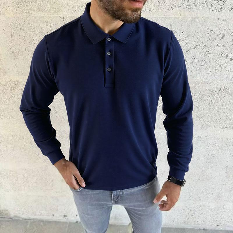 Men's Polo Shirt, comfortable short-sleeved casual fit, classic collared T-shirt, suitable for work, golf, travel and everyday wear.