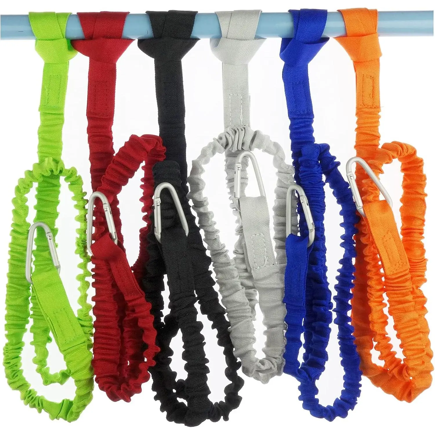 2/4/6/8/12 Pack Stretchable Paddle Leash Paddle Holder Tool Lanyard for Kayak and Paddles, Fishing Poles Rods