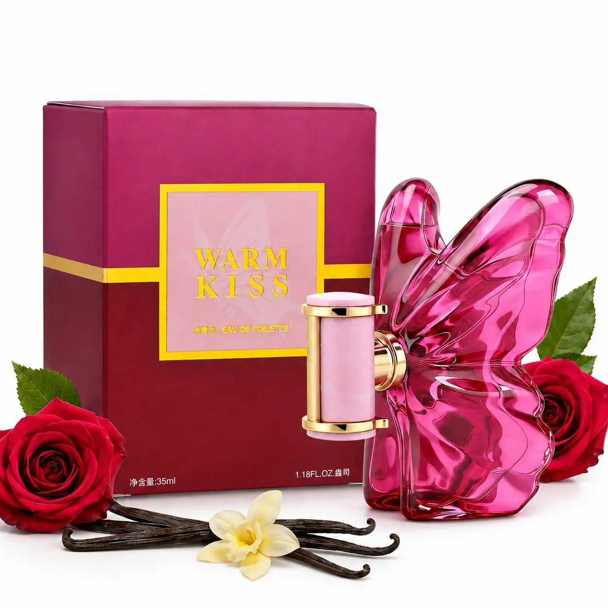 Women's 35ML Romantic Butterfly Eau De Toilette, Long-Lasting Floral Fragrance, Elegant Perfume for Daily Use, Perfect Gift for Women
