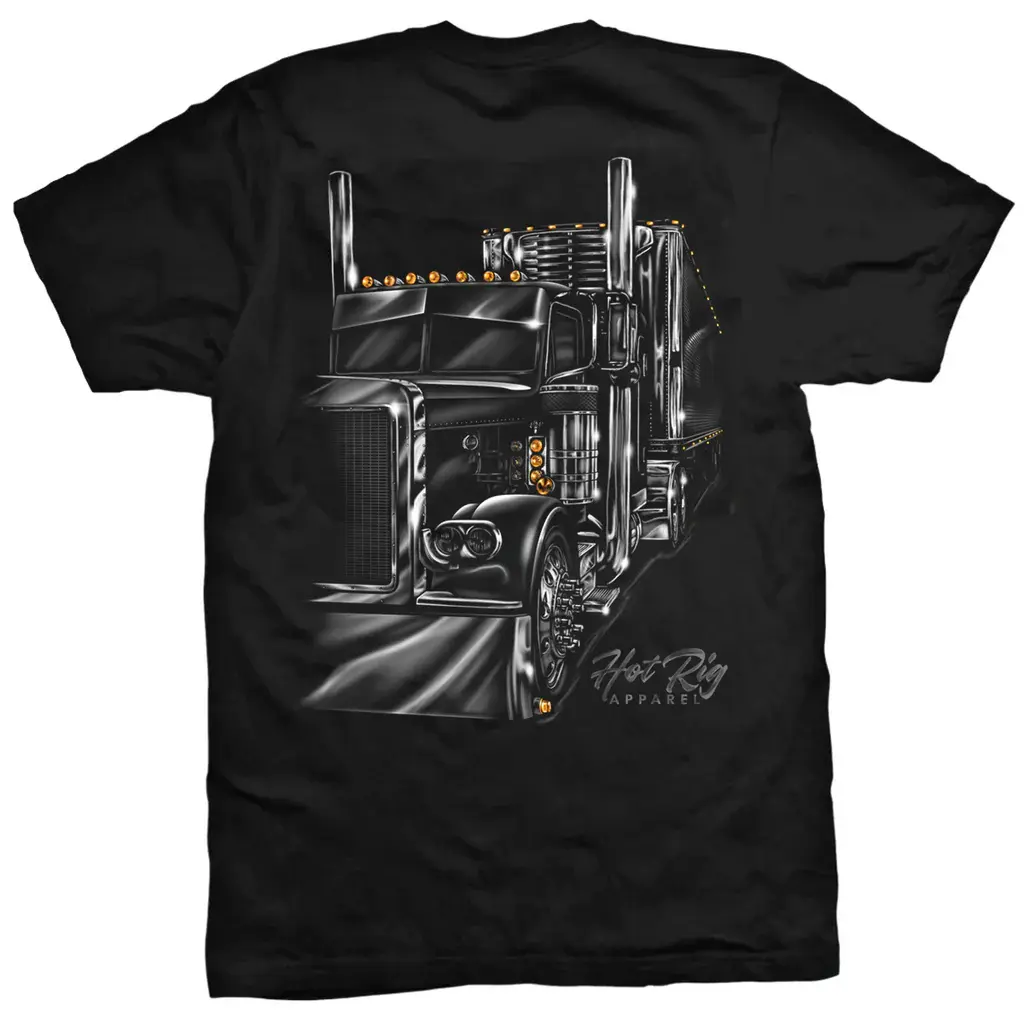 Unisex 100% Cotton Hot Rig Apparel Break Time Graphic T-Shirt - Vintage Trucking Streetwear, Classic Oversized Top, Seamless Casual Workwear, Summer Outfit Gift for Truck Drivers, TikTok Viral Menswear Shirt