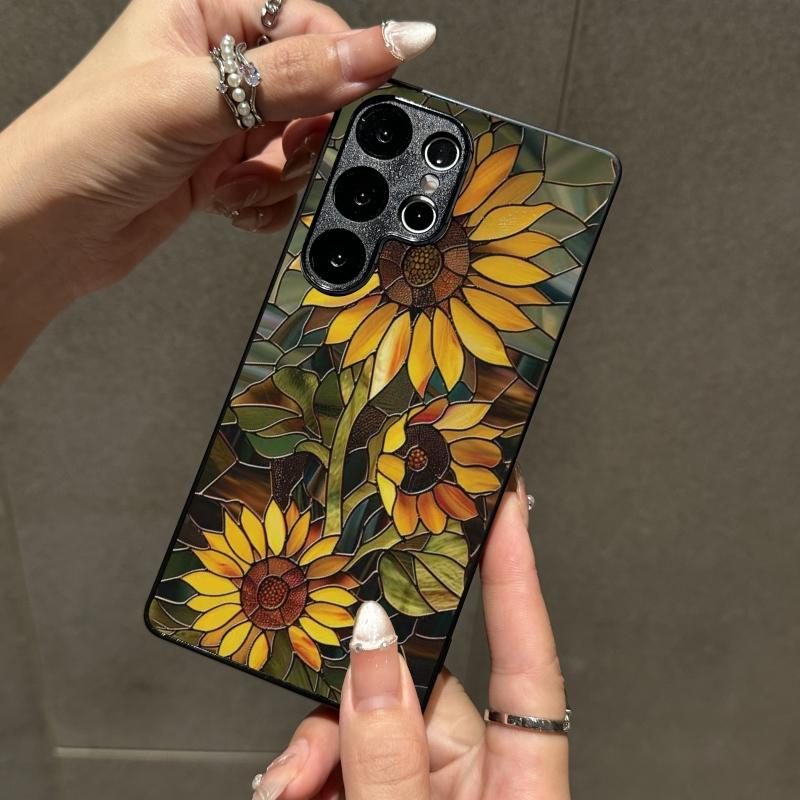 Compatible with iPhone 16 Pro Max/15/14/13/12 Pro/S25/S24/S23/A52/Zfold34/5/6/Google Pixel6/7/8/9 Phone Case Just Now Sunflower Pattern phone case HNSP2ZBb1