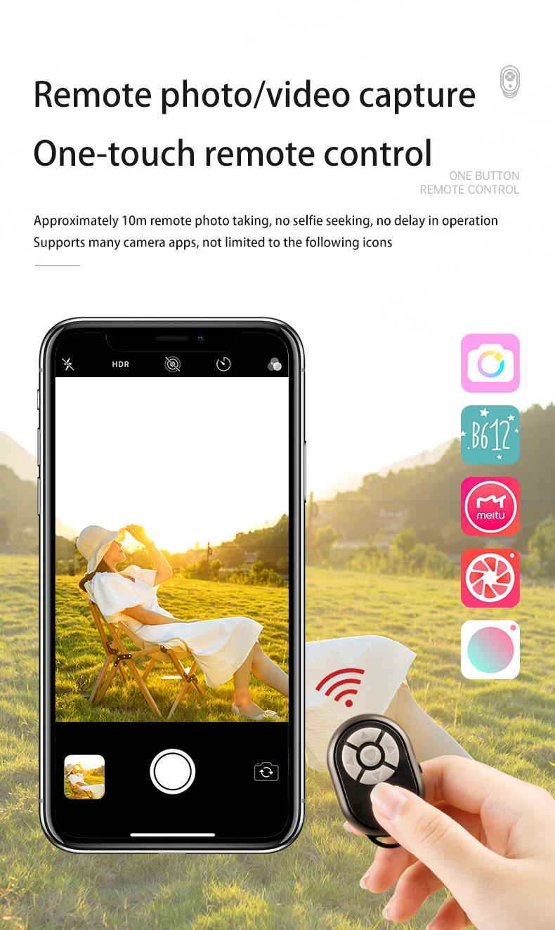 Universal Remote Control Selfie Stick Bluetooth Camera Controller