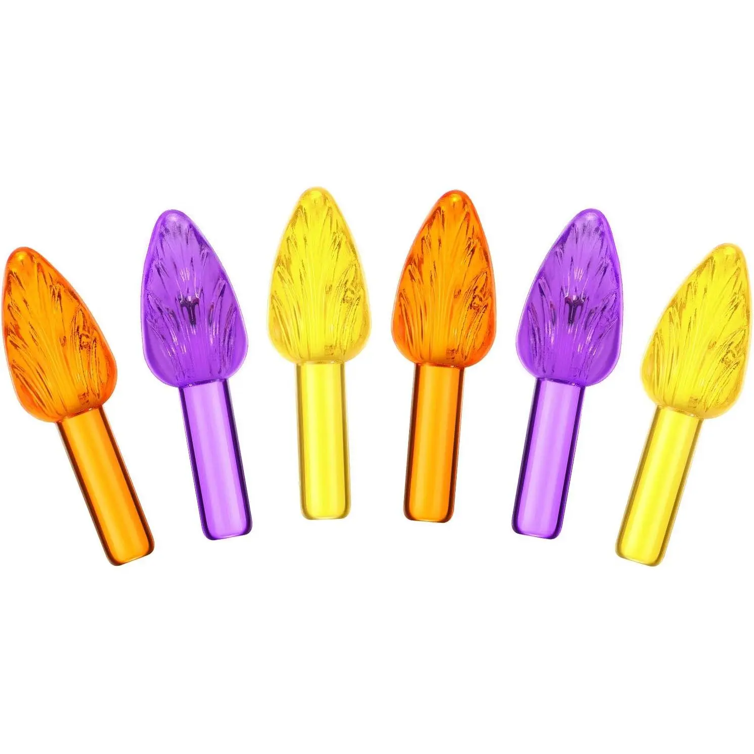 120 count Halloween Ceramic Tree Bulbs Ceramic Tree  Lights, Orange  Yellow Medium Plastic Light up Twist Bulbs for Halloween Christmas Holiday Ornament