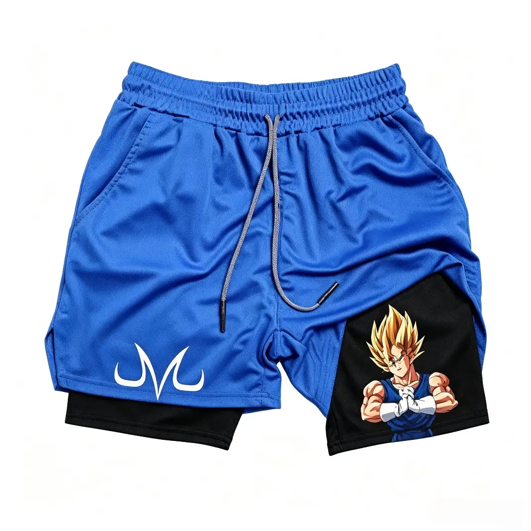 Men's Belief Conquers Fear Printed Gym Shorts, Logo Shorts, Athletic Shorts, Stretch Knitted Fabric, Perfect for Running Training Yoga Outdoor Activities, Sporty Casual Style, Breathable Fitness Shorts, Running Workout Shorts