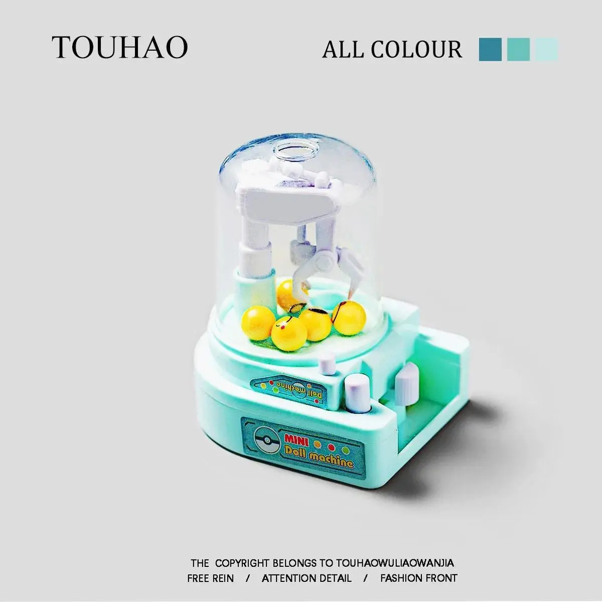 TOUHAO Mini Claw Machine Fun Arcade Game Candy Grabber Prize Dispenser Vending Toy For Adults Party Home Entertainment