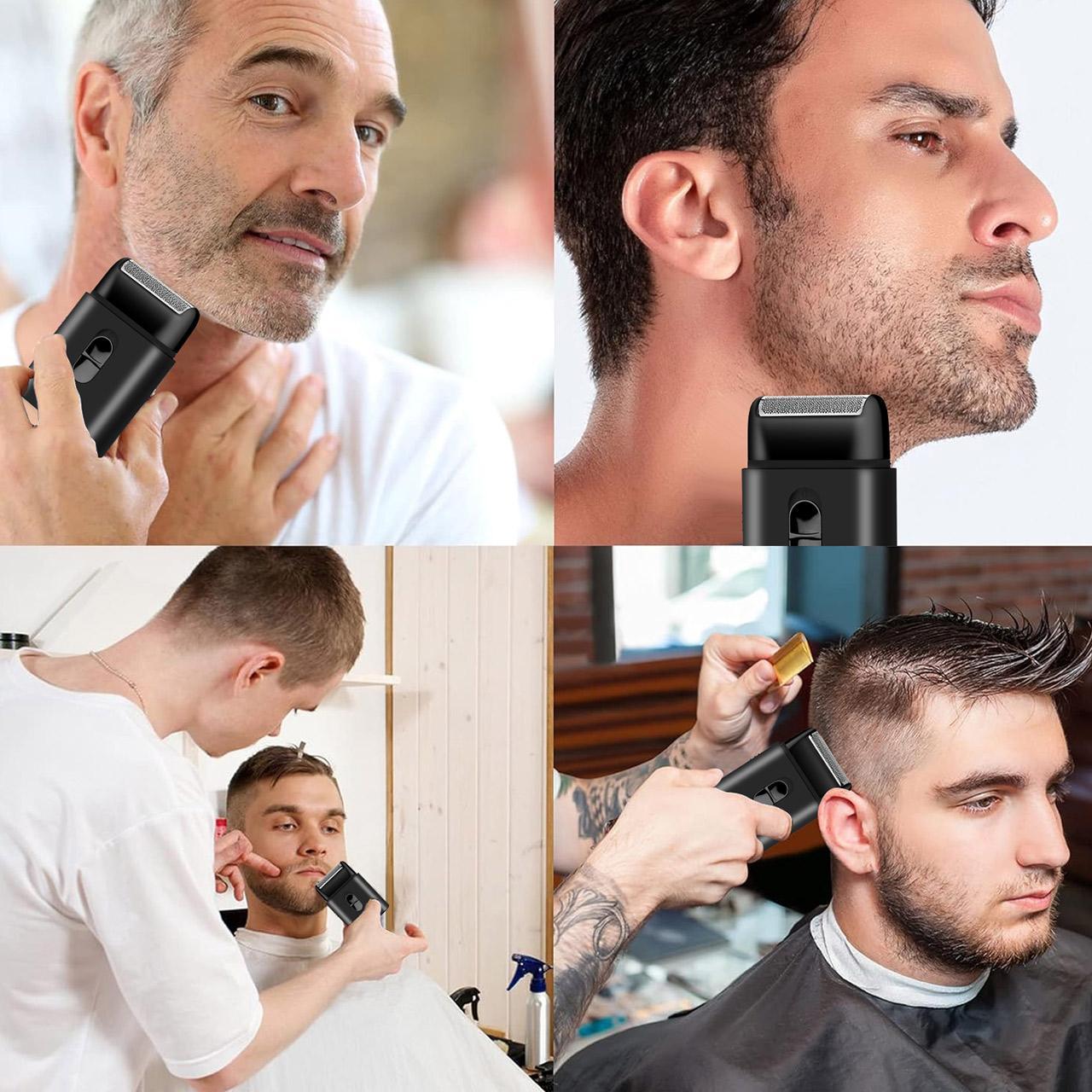 Portable Electric Hair Trimmer, 1 Box USB Rechargeable Beard Trimmer, Beard & Mustache Shaver, Great for Men Stylists Barber Barbershop Salon Home Use, Wireless Hair Trimmer, High Quality Trimmer