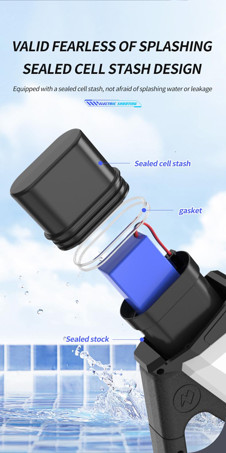 Automatically Water High Pressure Electric Water Gun Toys for Kids Summer Outdoor Pool Fight Games Children Water Toys Gift play Watergun Waterblaster