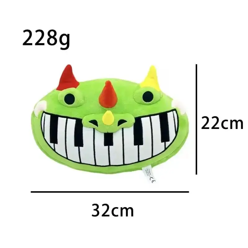 New Anime Merchandise Pianosaurus Piano Dragon Pillow Plush Toy Collect Gifts Surprise