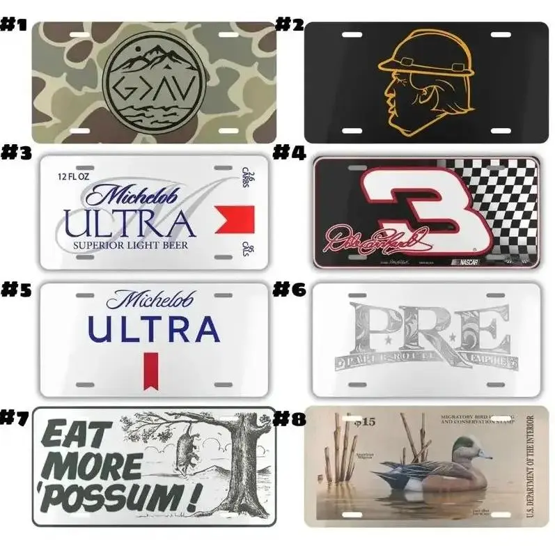 warning,funny,private,solicit,decorative,Ultra Camo Novelty Aluminum License Plate - God Is Greater, Eat More Possum & Music Fan Front Bumper Vanity Tag (12x6)