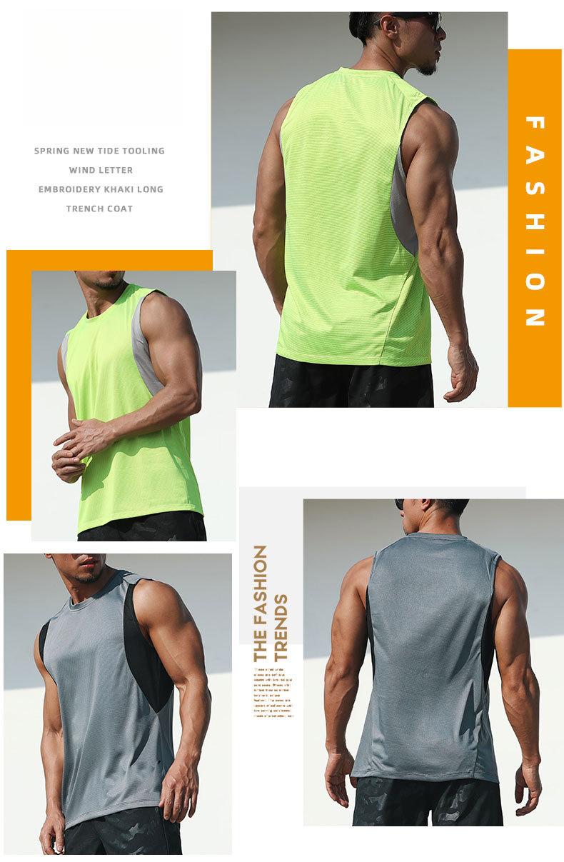 Marathon Vest for Men, Summer Loose Casual Quick-Dry Breathable Running Basketball Training Fitness Sports Vest