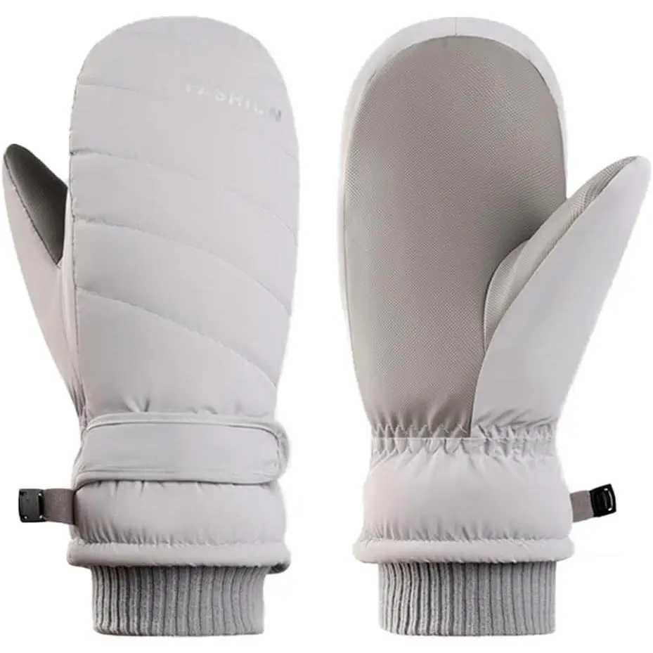 Winter Ski Mittens for Men & Women - Warm Water-Repellent Snow Mittens for Cold Weather Skiing Snowboarding(Gift)