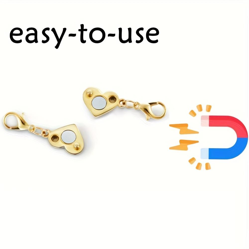 925 Silver Magnetic Necklace Clasps and Closures, Double Lobster Magnetic Necklace Clasps for Bracelet and Necklace Extender