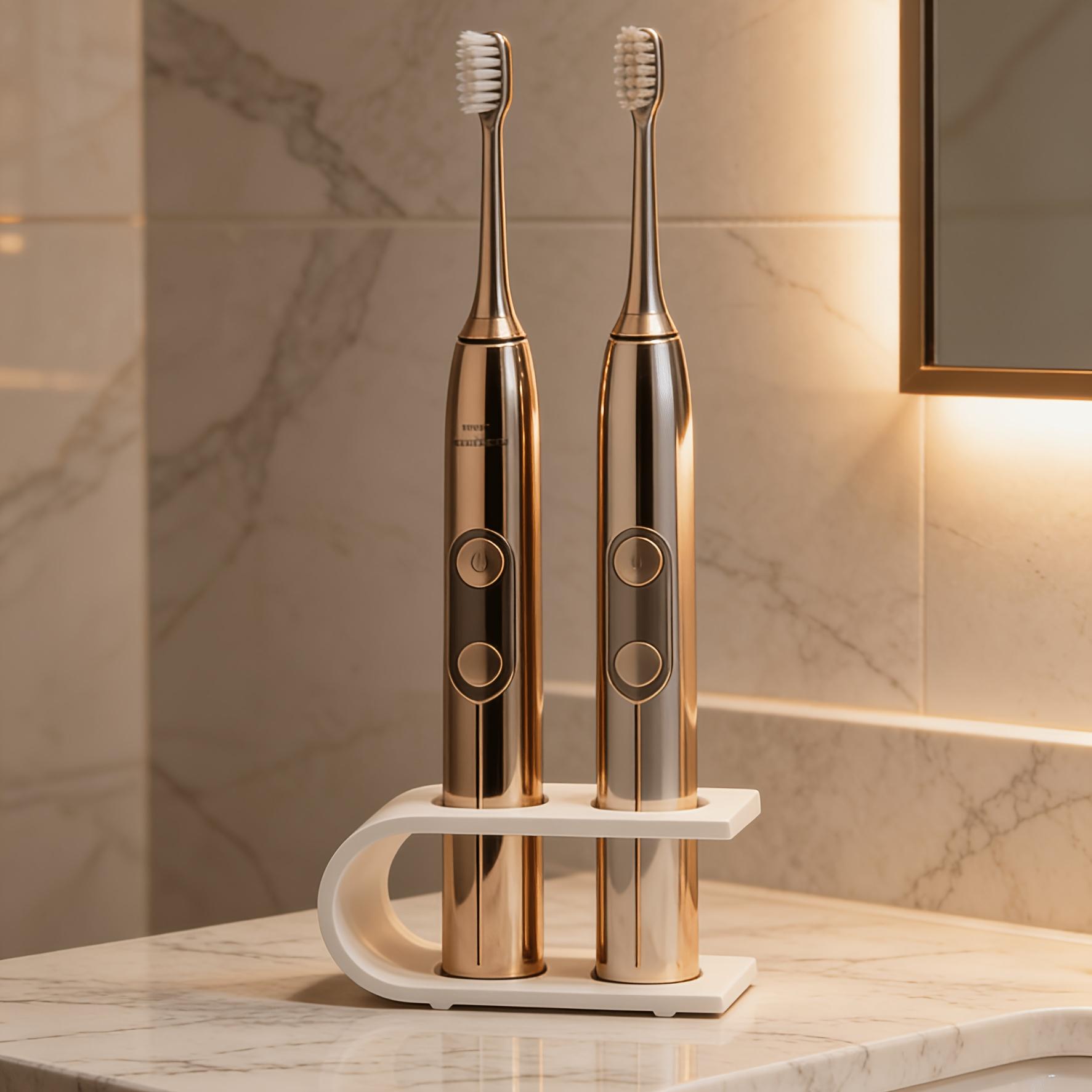 3D Printed Toothbrush Holder, Desktop Bathroom Toothbrush Storage Stand, Countertop Hygienic Toothbrush Rack