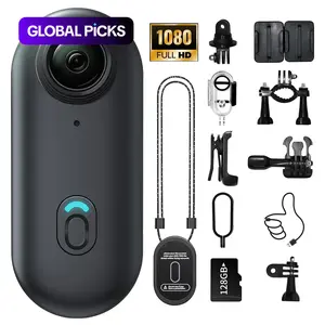 1080P Full HD Action Camera, Mini, Compact, Portable Wearable Cam, Wireless, Magnetic, Clip, 128GB Memory Card Storage, Hands-Free Recording, Ideal for Cycling, Skiing, Outdoor Sports #GLOBAL PICKS