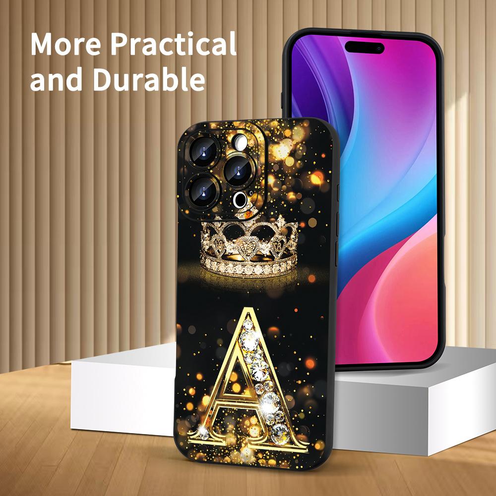 A creative letter A pattern phone case, TPU shockproof full protection case, suitable for iPhone 17/16/15/14/13/12/11 PRO MAX PLUS AIR E XS and PROMAX MINI, an ideal gift for friends and family, MS2361