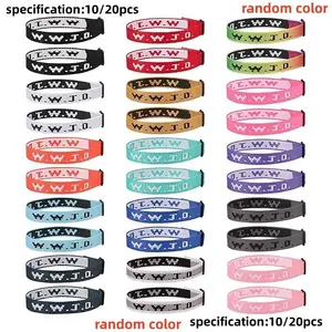 Wwjd Bracelet Pack for Women & Men,  Jesus Wristbands, Colorful Motivational Bracelets, Perfect Christmas Gifts