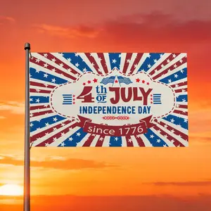 1PC 4th of y Flag is made of 100% polyester fiber, comes with 2 hanging rings, suitable for home/garden/outdoor/indoor use, available in 4 sizes. Wall banner, poster banner, flag banner, sail banner, sign banner