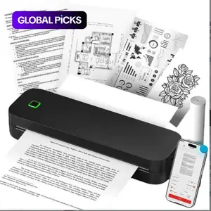 Portable A4 Printer, Thermal Transfer Printer, Tattoo Paper Printer, Wireless, Thermal Label Maker, Suitable for 8.5"x11", Travel and Office Use #GLOBAL PICKS