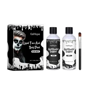 Halloween Quick-Drying Body Paint Palette - Highly Pigmented, Washable Colorful Makeup for Joker Clown SFX Face & Body Application