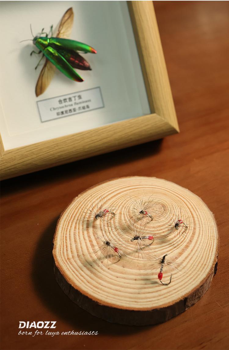 50pcs Bionic Micro Fly Fishing Flies | Angola Blood Ant & Poison Mosquito Stream Lures