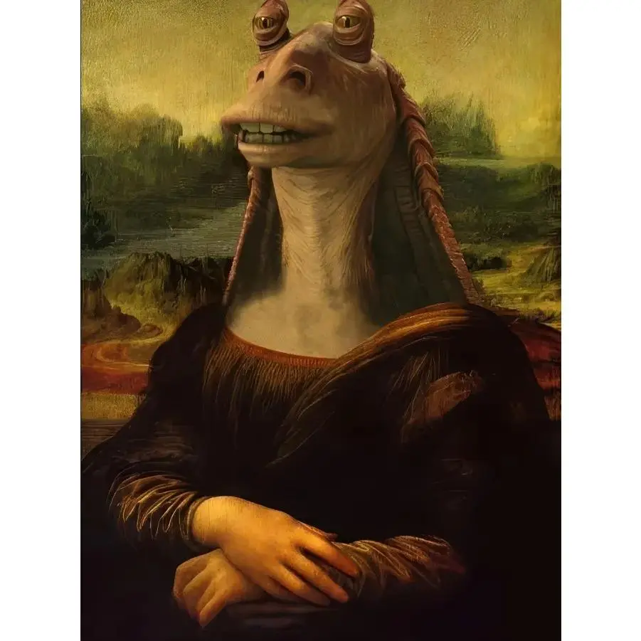 NOT The Mona Meesa Trendy Funny Wall Art Poster – Viral Meme Room Decor