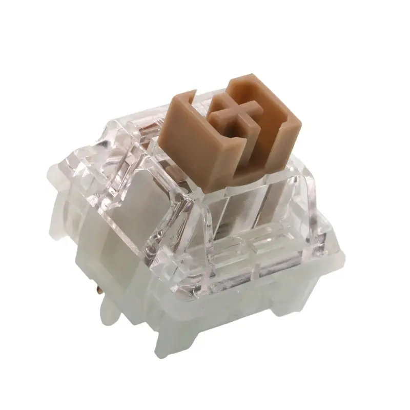 Longan Switch Silent Tactile 42g Pre-Lubed 5-Pin Hot-Swap LY Stem for MX Mechanical Keyboard Silent Switches