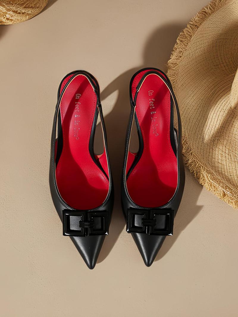 Women's Elegant Footwear, Fashionable High Heel Sandals, Trendy Pointed Toe Sandals for Party, Daily Clothing Decor, Stylish All-match Shoes for Women & Girls