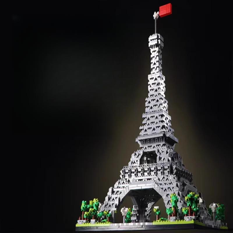Eiffel Tower micro-particle building blocks, challenging large-scale assembly, a brain-teasing and stress-relieving toy for adults, and a favorite Easter gift for children.