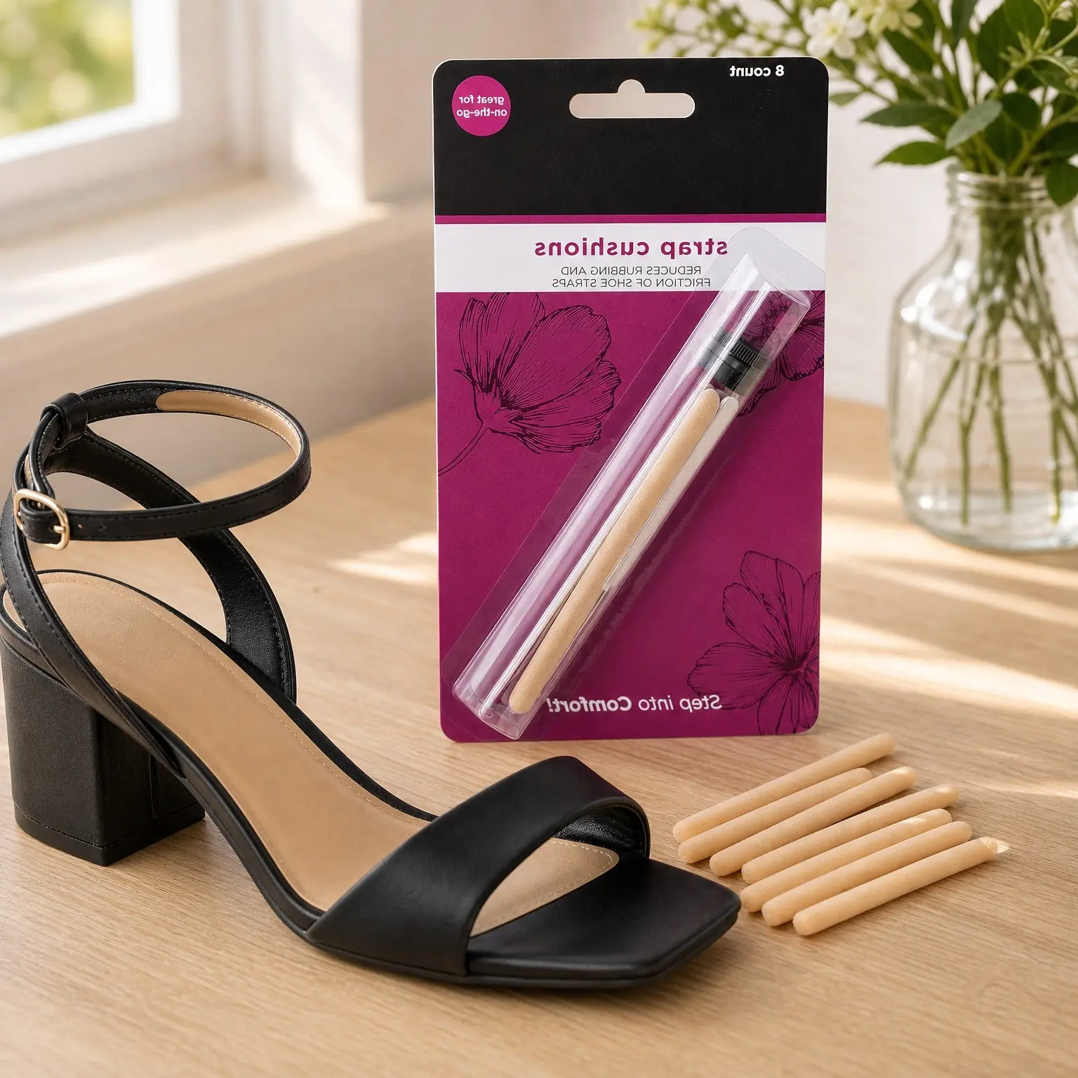 Strap Cushions, Stop Slipping Straps, Reduce Rubbing, Prevent Blisters & Red Marks, Trimmable for Better Fit