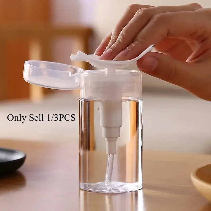 Refillable Nail Polish and Makeup Remover Bottle, Push-Type Pump Dispenser, Ideal for Beauty Products, Easy-To-Use Packaging
