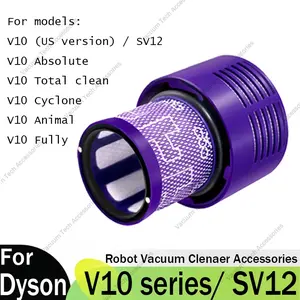 For Dyson V10 Filter Hepa SV12 washable Filter Replacement Cordless Vacuum Cleaner Spare Parts for V10 Absolute/ V10 Total clean/ V10 Cyclone/ V10 Animal/ V10 Fully