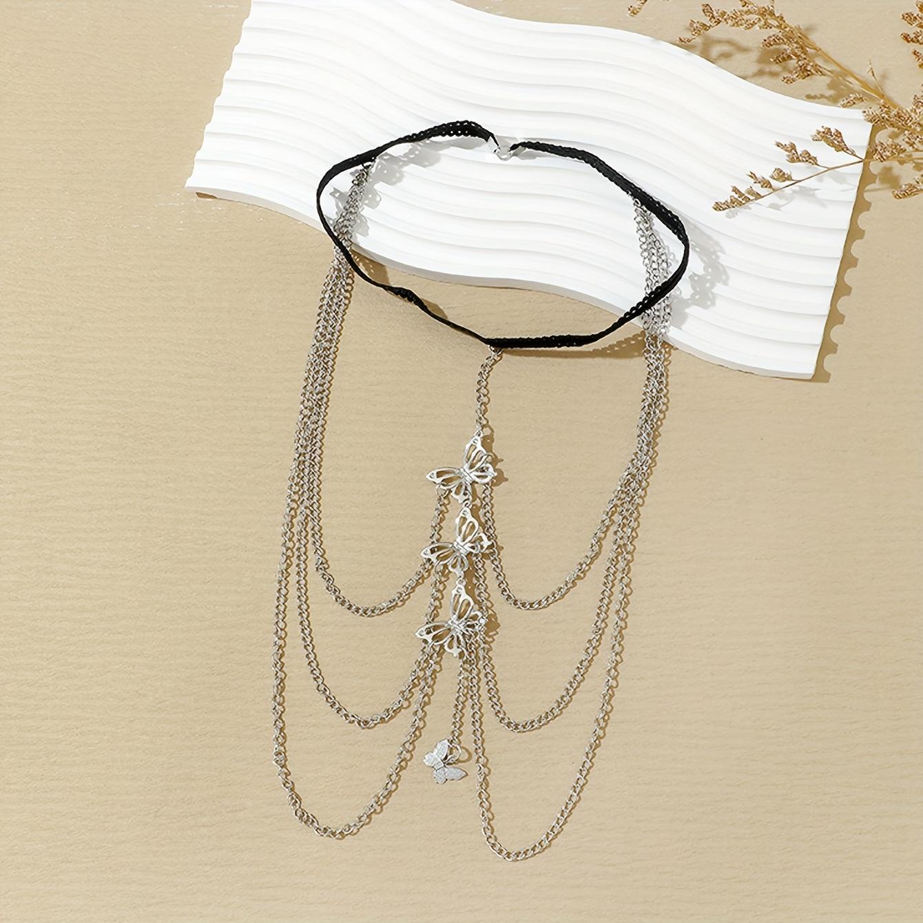 Women's Leg Chain 1 Piece, Personalized and Stylish Multi-layer Tassel Butterfly Thigh Chain
